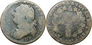 O9167 France Constitution 12 Deniers Louis XVI François An 4 1792 D. Dijon