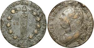 O9169 France Constitution 12 Deniers Louis XVI François An 4 1792 T. Saumur
