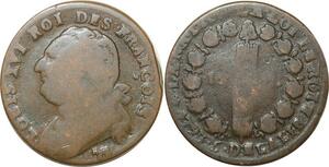 O9173 Rare France Constitution 12 Deniers Louis XVI An 5 1793 Pau Vachette Piefort ??