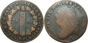 O9174 France Constitution 12 Deniers Louis XVI François An 5 1793 L Bayonne