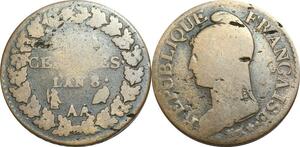 O9239 Directoire 5 Centimes Dupré an 8 AA Metz ->Make offer