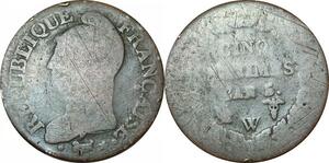 O9249 Directoire 5 Centimes Dupré an 5 W Lille ->Make offer