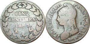 O9257 Directoire 5 Centimes Dupré an 7 A Paris ->Make offer