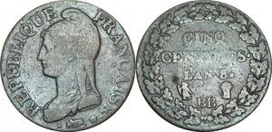 O9258 Directoire 5 Centimes Dupré an 8/6 BB Strasbourg ->Make offer