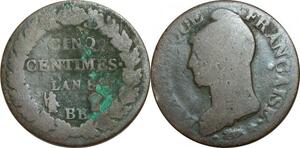 O9284 Directoire 5 Centimes Dupré an 8 BB Strasbourg ->Make offer