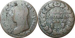 O9292 Directoire 5 Centimes Dupré an 8 BB Strasbourg ->Make offer