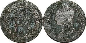 O9325 Directoire 5 Centimes Dupré an 5 A Paris ->Make offer