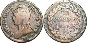 O9439 France Un Décime Dupré An 5 A Paris ->Make offer