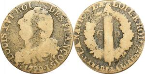 O9534 France Constitution 6 Deniers Louis XVI Francais An 4 1792 I Limoges