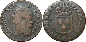 O9542 France Sol Louis XVI 1791 A Héron 1er sem ->Make offer