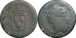 O9545 France Sol Louis XVI 1791 B Orléans 1er sem ->Make offer