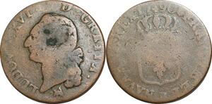 O9583 France Sol Louis XVI 1790 B Rouen ->Make offer