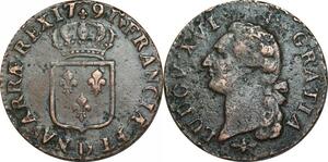 O9594 France Sol Louis XVI 1791 D Lyon 1er sem ->Make offer