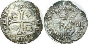 O9681 Rare France Henri III Douzain 2ème type 1577 M Toulouse ->Make offer