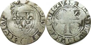 O9700 France Duc de Bourgogne Blanc Guénar Charles VI 1422 4e émission Mâcon ->M offre