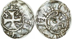 O9701 France Bretagne Comté de Penthièvre Denier Etienne Ier 1038 Guingamp -> Make offer