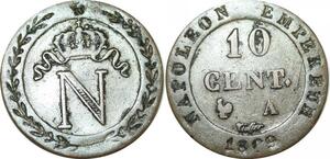 O9769 France 10 Centimes Napoléon I 1809 A Paris Qualité TTB+ >Make offer