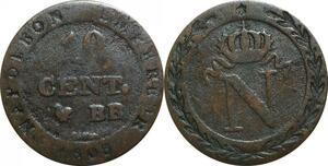 O9792 France Faux 10 Centimes Napoléon I 1808 BB Strasbourg ->Make offer