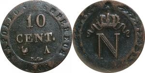 O9793 France 10 Centimes Napoléon I 1808 A Paris ->Make offer
