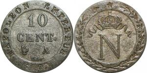 O9798 Rare France 10 Centimes Napoléon I 1809 A Paris SUP ->Make offer