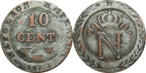 O9799 France Faux 10 Centimes Napoléon I 1808 W Lille ->Make offer