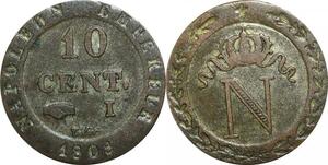O9806 France 10 Centimes Napoléon I 1808 I Limoges Qualité !!! >Make offer