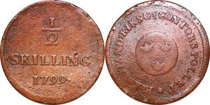 O9944 Sweden 1/2 Skilling Riksgälds Gustav IV Adolf 1799 KM# 549 -> Make offer