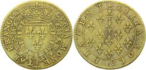 O4029 Rare Jeton Henri II Placent Lilia Sola Chap Semé de lis ->M offre