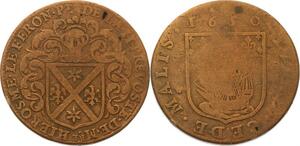 O4055 Rare Jeton Prévôt Jérome Le Féron 1650 Navire ->Make offer