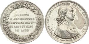 O4096 Rare Jeton François Rozier Arts Lyon 1834 Poinçon Argent ->Make offer