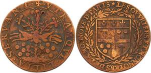 O4113 Rare Jeton Louis XIII Jeton ouvriers monnayeurs Monnaie Paris>M offer