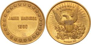 O4117 Scarce Module USA James Madison 1809 US President Brichaut UNC->M offer