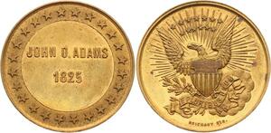 O4120 Scarce Module USA John O Adams 1825 US President Brichaut UNC->Make offer