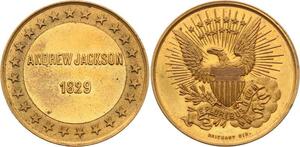 O4121 Scarce Module USA Andrew Jackson 1829 US President Brichaut UNC