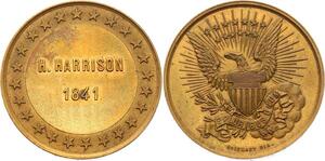 O4127 Scarce Module USA H Harrison 1841 US President Brichaut UNC->Make offer