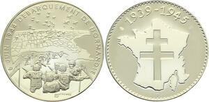 O4160 Medaille Debarquement de Normandie 6 juin 1944 D-DAY Proof PF BE