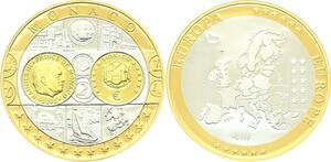 O4165 Medaille Europa Monaco Argent 999% BE Proof PF ->M offre