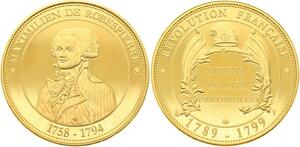 O4187 Medaille Robespierre Révolution Francaise 1789-1800 Proof PF BE