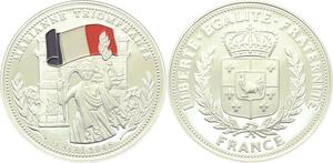 O4188 Medaille Marianne Triomphante 8 Mai 1945 Argent BE Proof -> Make offer