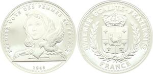 O4195 Medaille Premier Vote des Femmes Argent BE Proof -> Make offer
