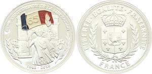 O4197 Medaille 65e Anniversaire Libération 1945 2010 Argent BE Proof