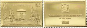 O4219 Timbre Monnaie 65 Centimes 11 Novembre 1938 20e Armistice Proof BE