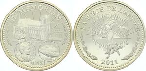 O4228 Medaille Notre Dame Reims 2011 Argent Silver Proof BE ->Make offer