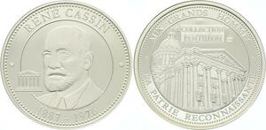 O4233 Rare Medaille René Cassin 1887-1976 BE Proof PF ->M offre
