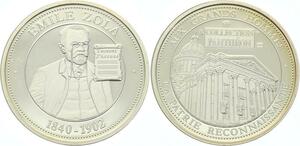O4234 Rare Medaille Emile Zola 1840-1902 BE Proof PF ->M offre