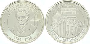 O4237 Rare Medaille Gaspard Monge 1746-1818 BE Proof PF ->M offre