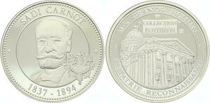 O4243 Rare Medaille Sadi Carnot 1837-1894 BE Proof PF ->M offre