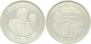 O4249 Rare Medaille Léon Gambetta 1838-1882 BE Proof PF ->M offre