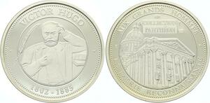 O4250 Rare Medaille Victor Hugo 1802-1885 BE Proof PF ->M offre