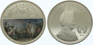 O4296 Medaille France Napoléon Empereur Bataille Austerlitz 1805 BE Proof